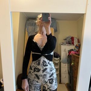 Body Wrappers Black Long-Sleeved Shrug - Large - Tango/Ballroom/Flamenco/Ballet